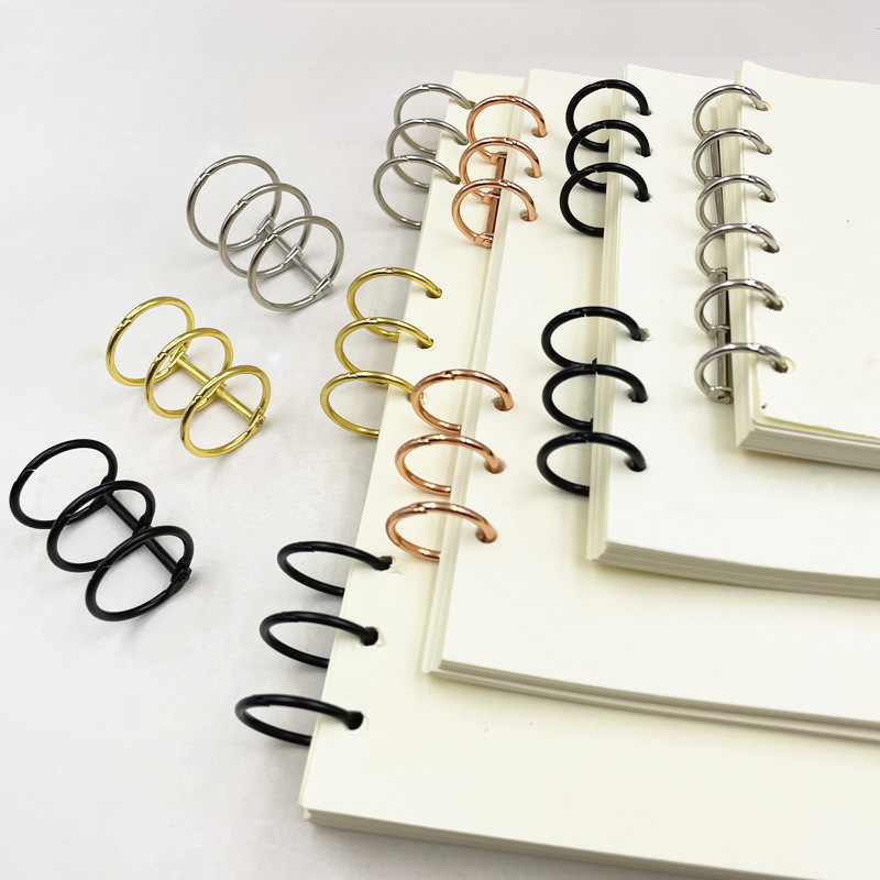Stationery Books - ノートブックアルバム、金属製ブックリング、ファイル、紙、スクラップブック、バインダー、クリップ、文房具用のルーズリーフバインダー、セットあたり2個