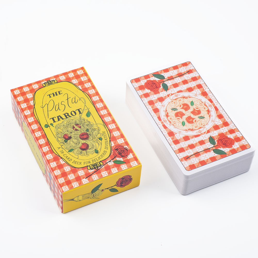 Tarot Deck With Guidebook - パスタタロット 78枚カードデッキ ボードゲーム 10.3x6cm 美味しい占いがお答えします。あなたの質問に答えて、あなたの最善の願いを実現します。