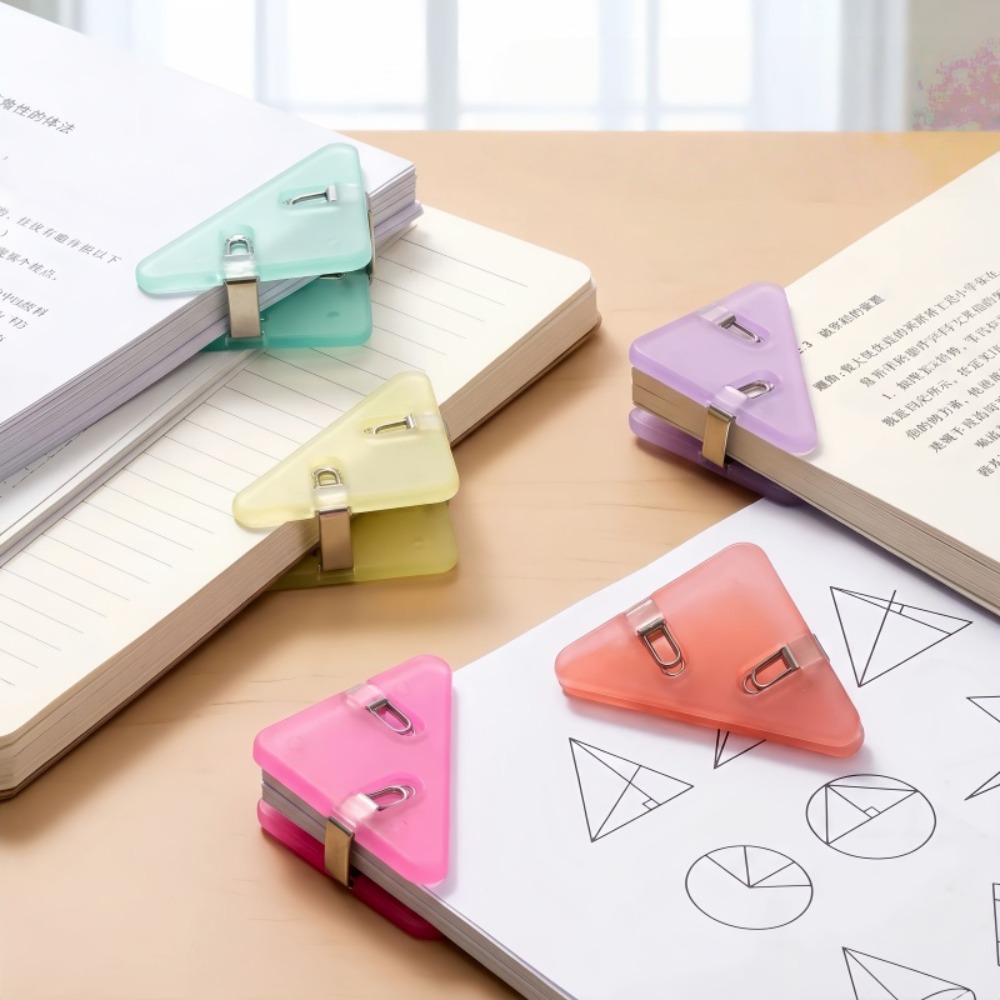 Stationery Books - ミニカラーコーナークリップセットは、ファイル、ノート、テスト用紙、ブックコーナープロテクター、オフィス文具用品などに再利用できます。