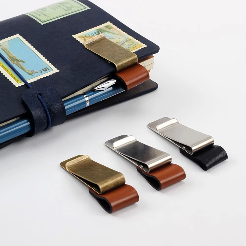 Stationery Books - フォルダー実用オーガナイザークリップ、オフィス文具用品、ペンホルダークリップ、ノートブックマーククリップ、ペンホルダー、オフィス用品
