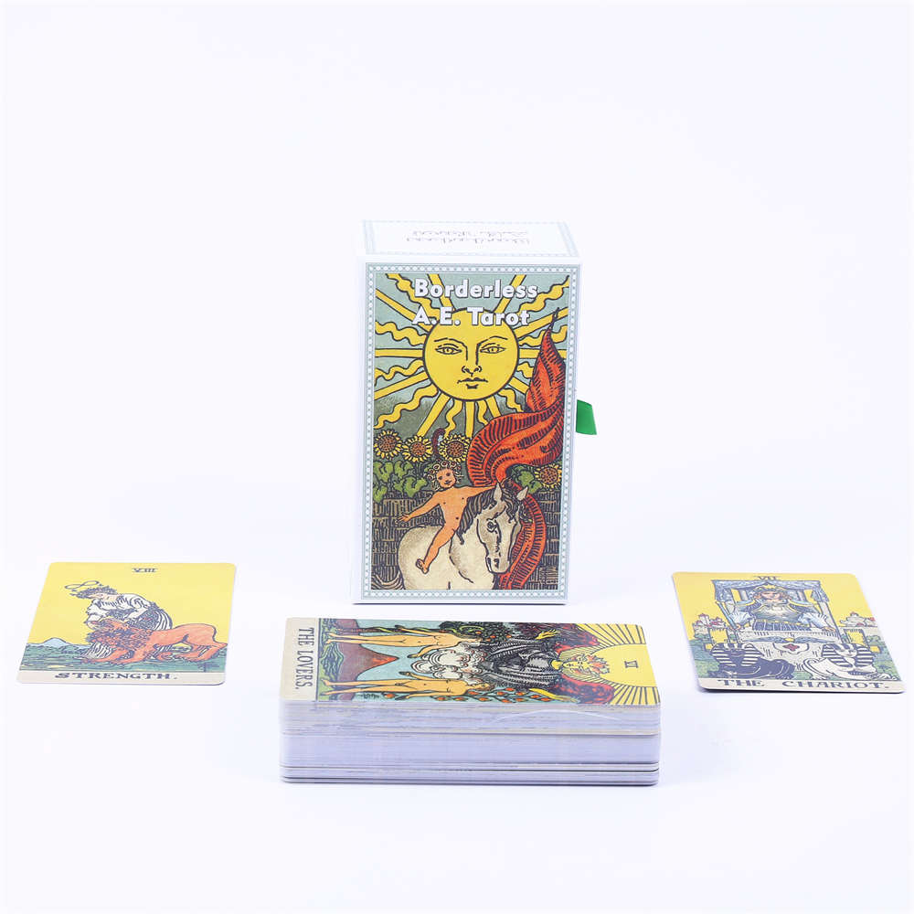 ボーダレスa e., ガイドブックとドローストリングポーチ付 - Tarot Deck With Guidebook のレビューと価格