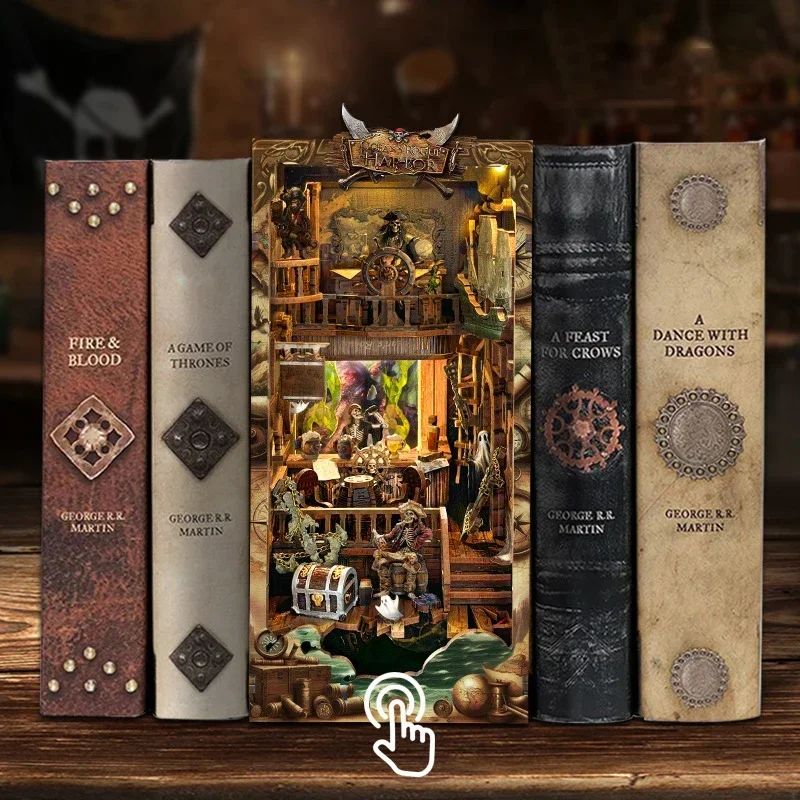 新しいDIY木製ブックヌック棚インサートミニチュアキット新世 - Diy Wooden Book Nook Kit Shelf Insert のレビューと価格