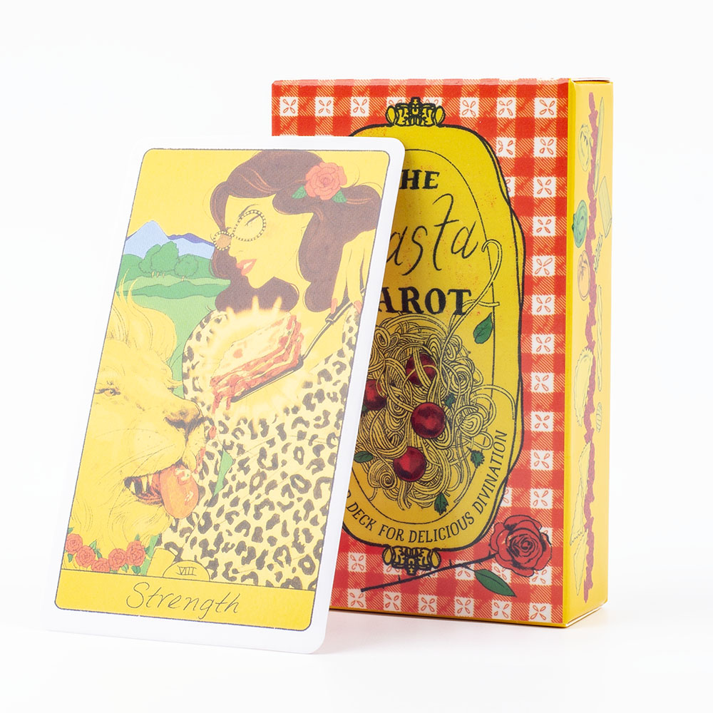 パスタタロット 78枚カードデッキ ボードゲーム 10.3x - Tarot Deck With Guidebook のレビューと価格