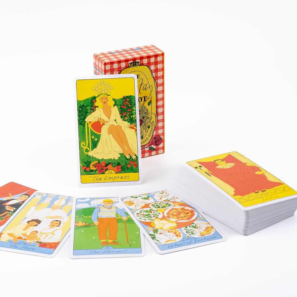 パスタタロット 78枚カードデッキ ボードゲーム 10.3x - Tarot Deck With Guidebook のレビューと価格