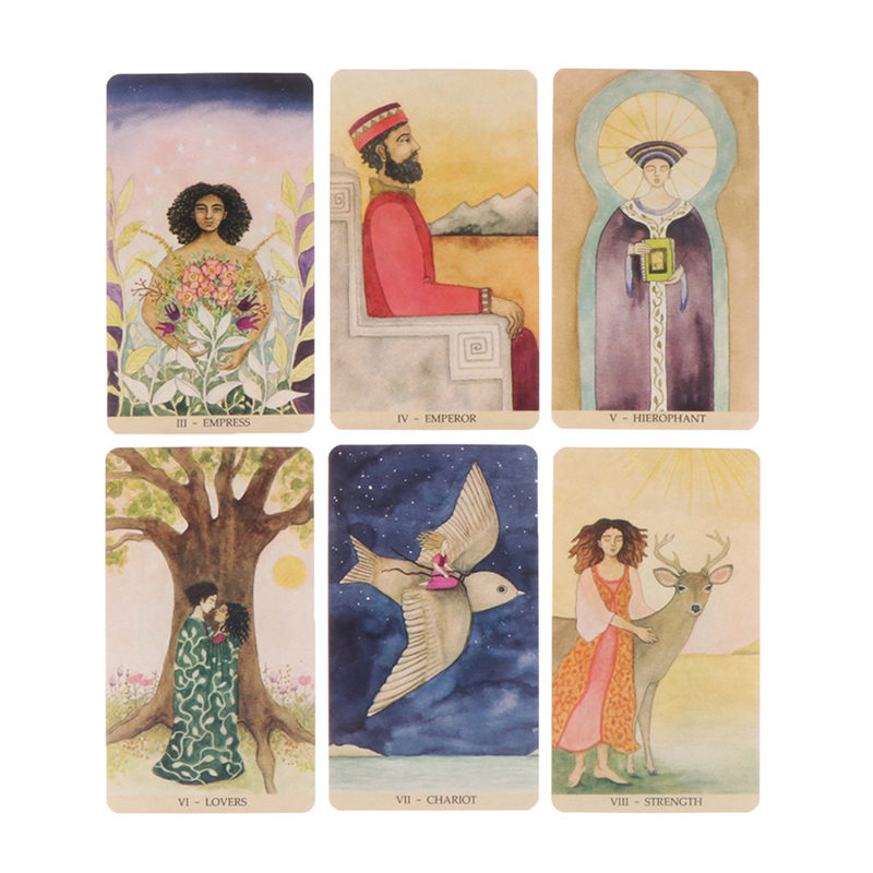 オリジナルタロットカード 耐久性のあるマラ・ルンネ・タロット - Tarot Deck With Guidebook のレビューと価格